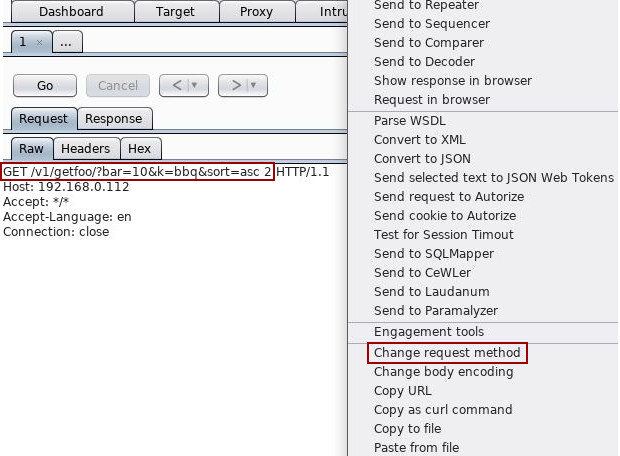 Burp Suite Tips - Repeater Request Method