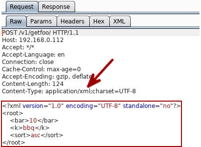 Burp Suite Tips - Content Type Convertor - XML