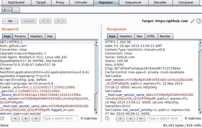 Burp Suite Tips - Repeater Tab Left/Right Split View