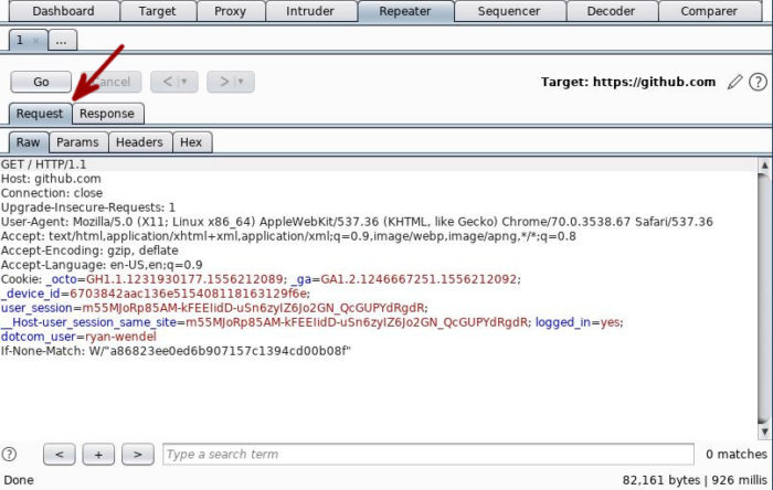 Burp Suite Tips - Repeater Tab View