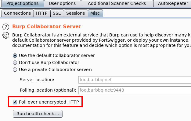 DNS Exfiltration thru Blind SQL Injection in a MS-SQL Environment - Burp Collaborator Config