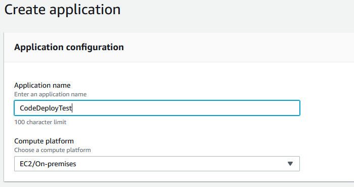 Using CodePipeline, CodeDeploy, and CodeCommit with an EC2 AutoScaling Group - CodeDeploy Application