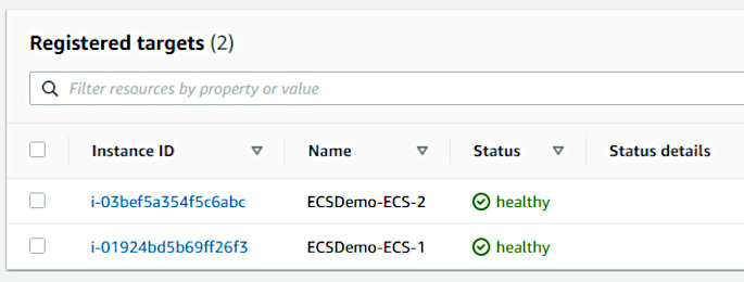 Using CodePipeline again with Elastic Container Service - Registered Targets